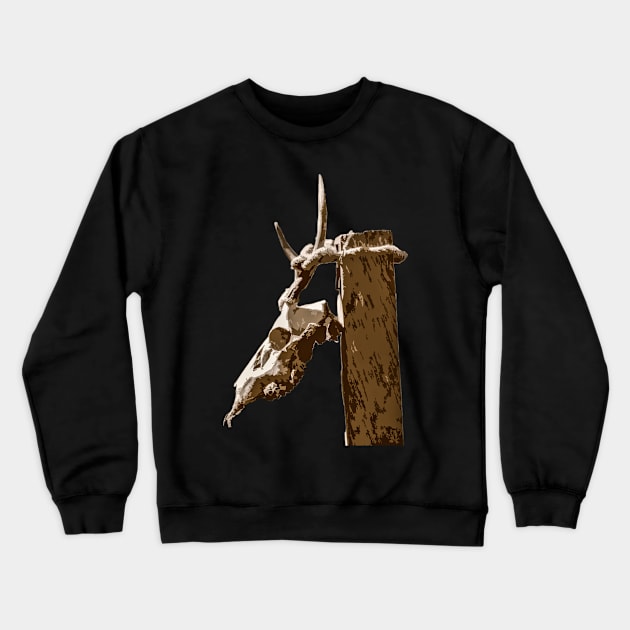 dead animal head Crewneck Sweatshirt by rickylabellevie